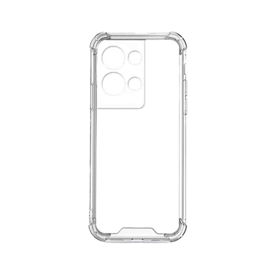 Capa de Silicone com Cantos Dura para Oppo Reno8 Pro Transparente